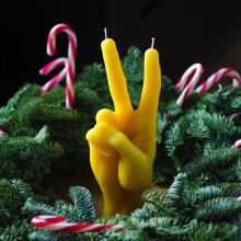 Candle Hand Peace Kerze - Agof Store