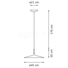 Aplomb Large MyLight Lampada a sospensione Foscarini - Agof Store Aplomb Large MyLight Lampada a sospensione Foscarini - Agof Store