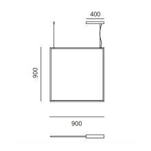 Artemide Discovery Space Square pendant lamp - Agof Store