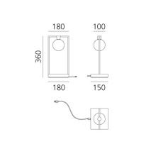 Artemide Curiosity sphere Lampada da tavolo - Agof Store