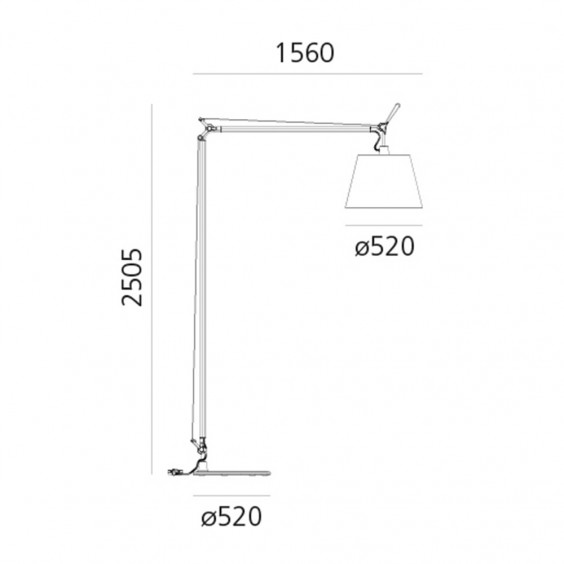 Artemide Tolomeo Maxi Lampada da terra - Agof Store