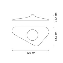 Soleil Noir Lampada a soffitto LucePlan - Agof Store