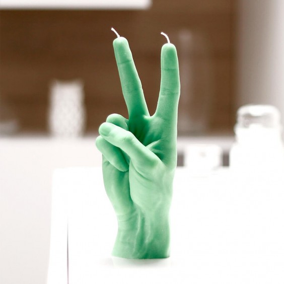 Peace candela Candle Hand - Agof Store