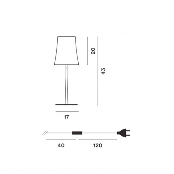 Foscarini Birdie Easy table lamp - Agof Store