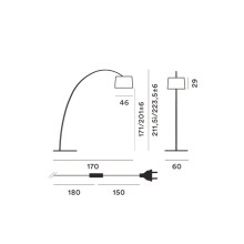 Twiggy Wood Mylight Lampada da terra Foscarini - Agof Store