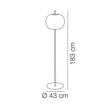 Kushi XL Lampada da terra Kdln - Agof Store
