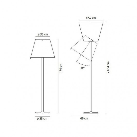 Artemide Melampo Mega floor lamp - Agof Store
