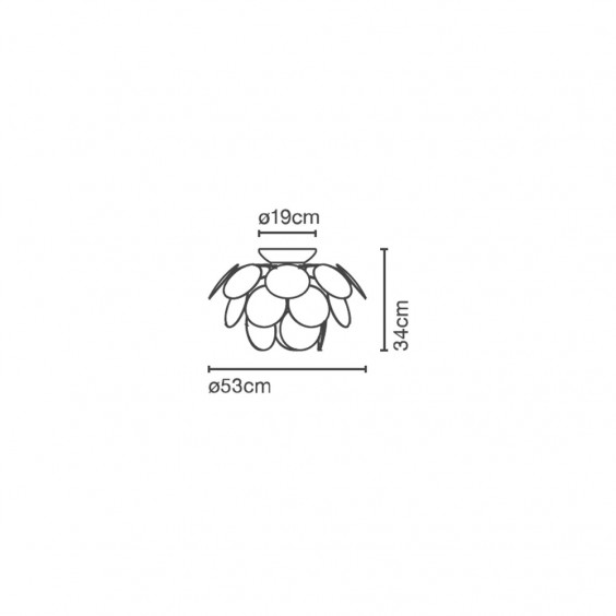 Marset Discocò 53 wall ceiling lamp - Agof Store