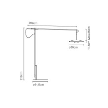 Ginger XXL 60 Lampada da terra Marset - Agof Store