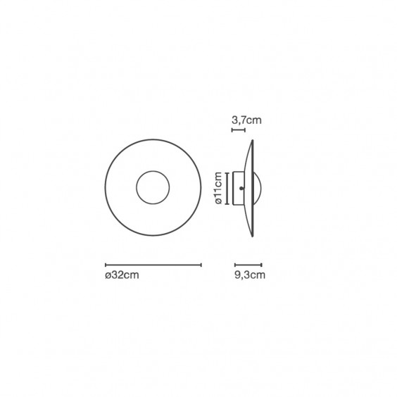 Marset Ginger 32 C wall ceiling lamp - Agof Store