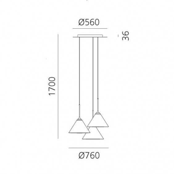 Artemide Look at me 35 Cluster Lampada a sospensione - Agof Store