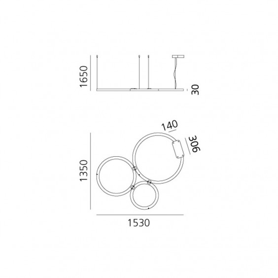Artemide Ripple Cluster 3 pendant lamp - Agof Store