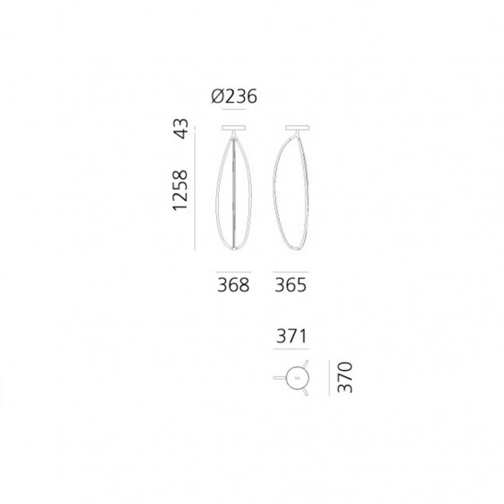 Artemide Arrival 130 wall ceiling lamp - Agof Store