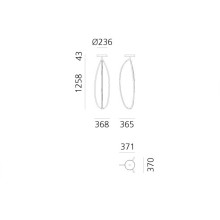 Artemide Arrival 130 wall ceiling lamp - Agof Store Artemide Arrival 130 wall ceiling lamp - Agof Store