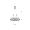 Caboche Plus grande MyLight Lampada a sospensione Foscarini - Agof Store
