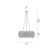 Foscarini Caboche Plus grande MyLight Pendelleuchte - Agof Store Foscarini Caboche Plus grande MyLight Pendelleuchte - Agof Store