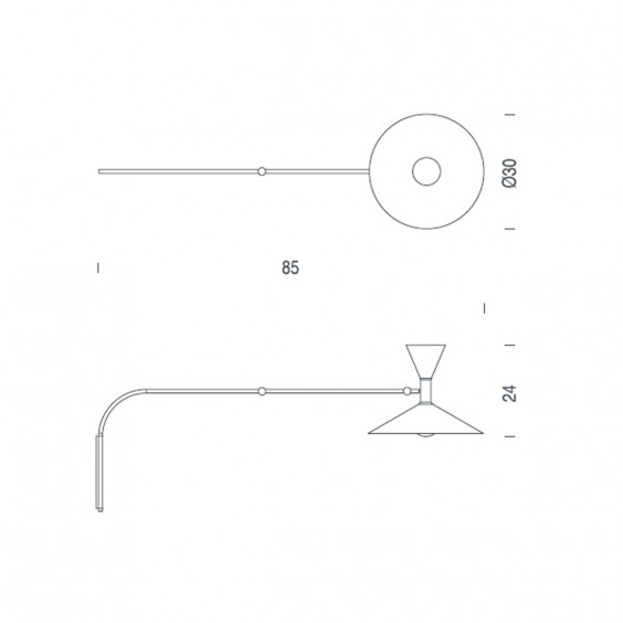 Lampe de Marseille Mini Lampada da parete Nemo - Agof Store