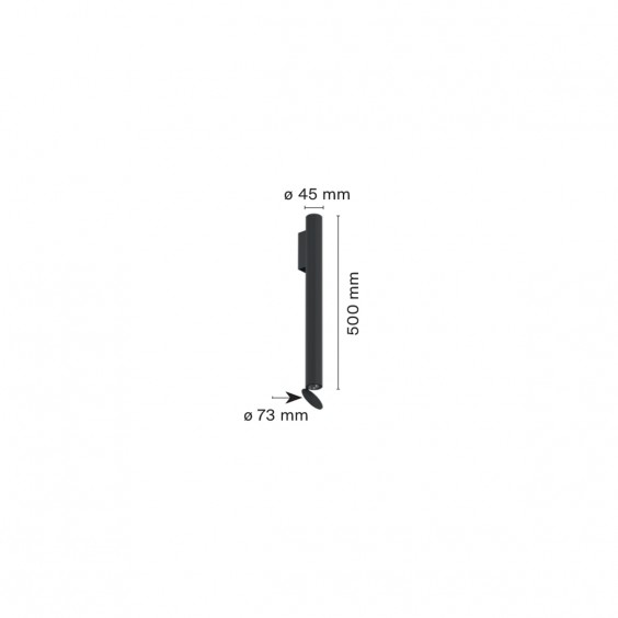 Flos Flauta H500 Riga Outdoor lampada da parete - Agof Store