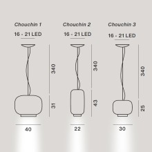 Foscarini Chouchin Bianco Pendelleuchte - Agof Store