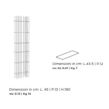 Metrica Wall C libreria a parete Mogg - Agof Store