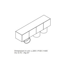 Giunone 3 credenza Mogg - Agof Store