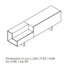 Ella credenza Mogg - Agof Store