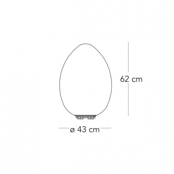 Fontana Arte Uovo outdoor floor lamp - Agof Store