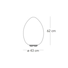 Fontana Arte Uovo outdoor floor lamp - Agof Store Fontana Arte Uovo outdoor floor lamp - Agof Store