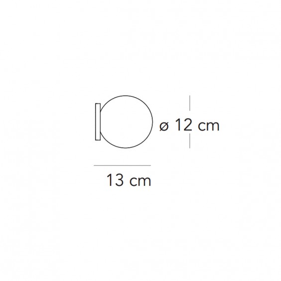 Fontana Arte Pallina wall ceiling lamp - Agof Store