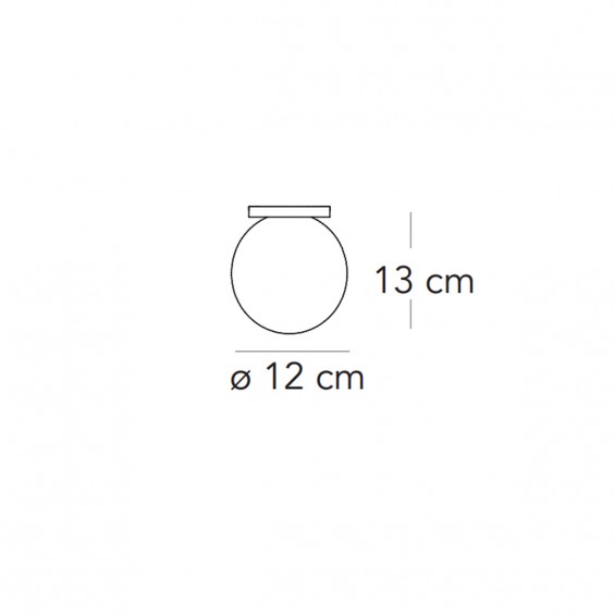 Fontana Arte Pallina wall ceiling lamp - Agof Store