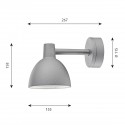 Louis Poulsen Toldbod 155 outdoor wall lamp - Agof Store
