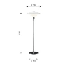 Louis Poulsen PH 4 1/2-3 1/2 Glass floor lamp - Agof Store