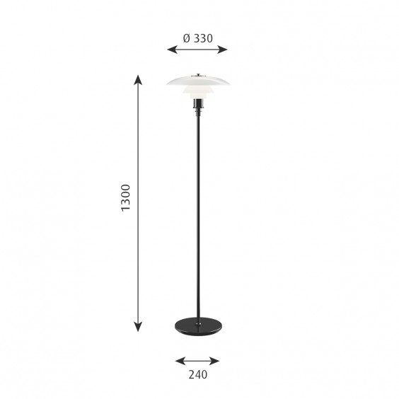 Louis Poulsen PH 3 1/2-2 1/2 floor lamp - Agof Store