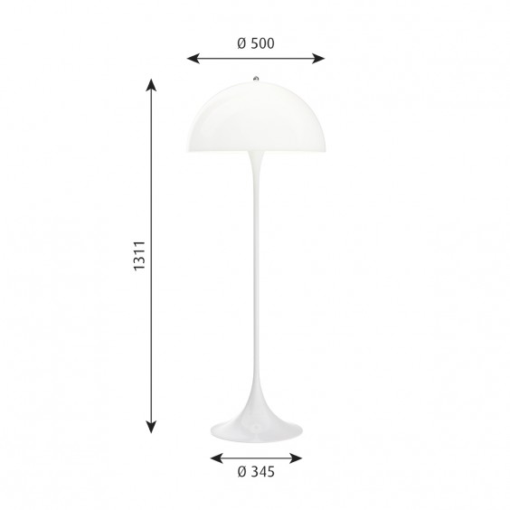 Panthella Lampada da terra Louis Poulsen - Agof Store