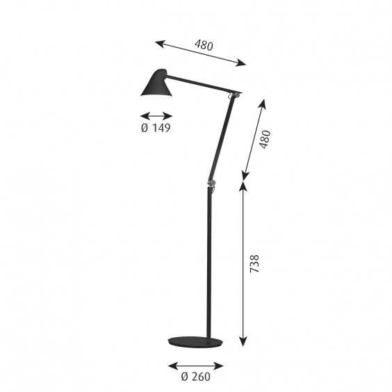 Louis Poulsen NJP floor lamp - Agof Store