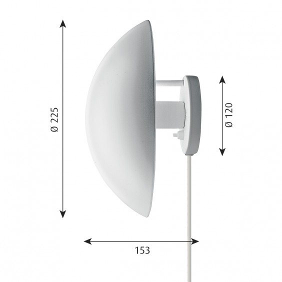 PH Hat Lampada da parete Louis Poulsen - Agof Store