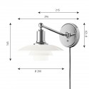Louis Poulsen PH 2/1 wall lamp - Agof Store