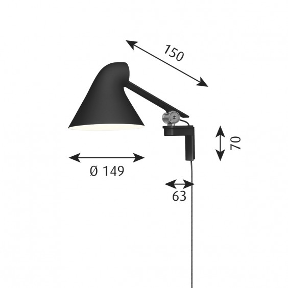 NJP Lampada da parete Louis Poulsen - Agof Store