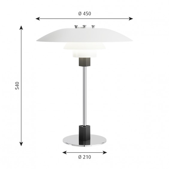 Louis Poulsen PH 4/3 table lamp - Agof Store