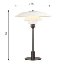 PH 3 1/2-2 1/2 Lampada da tavolo Louis Poulsen - Agof Store PH 3 1/2-2 1/2 Lampada da tavolo Louis Poulsen - Agof Store