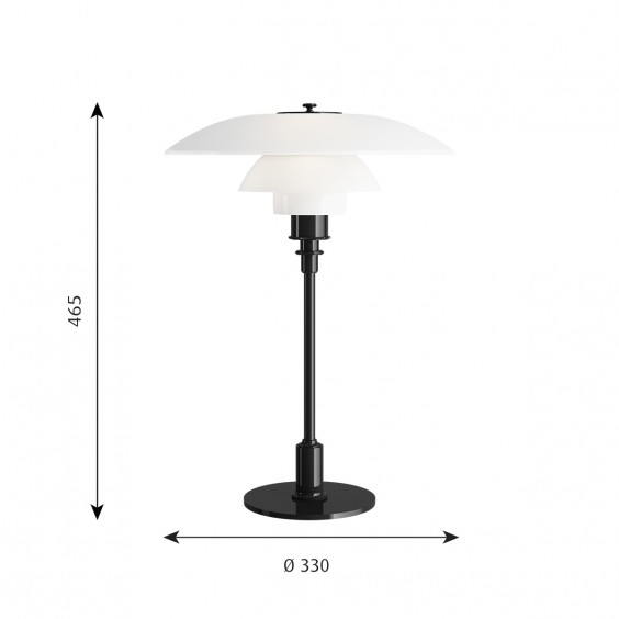 Louis Poulsen PH 3 1/2-2 1/2 Glass table lamp - Agof Store