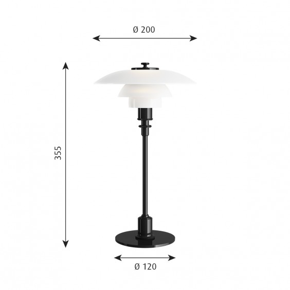 PH 2/1 Lampada da tavolo Louis Poulsen - Agof Store