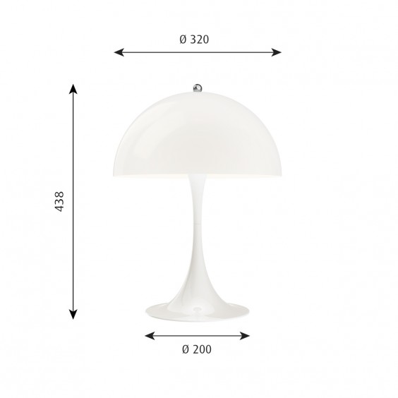 Panthella 320 Lampada da tavolo Louis Poulsen - Agof Store