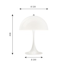 Louis Poulsen Panthella 320 table lamp - Agof Store