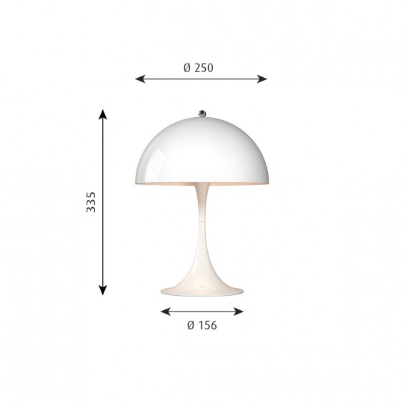 Louis Poulsen Panthella Mini table lamp - Agof Store