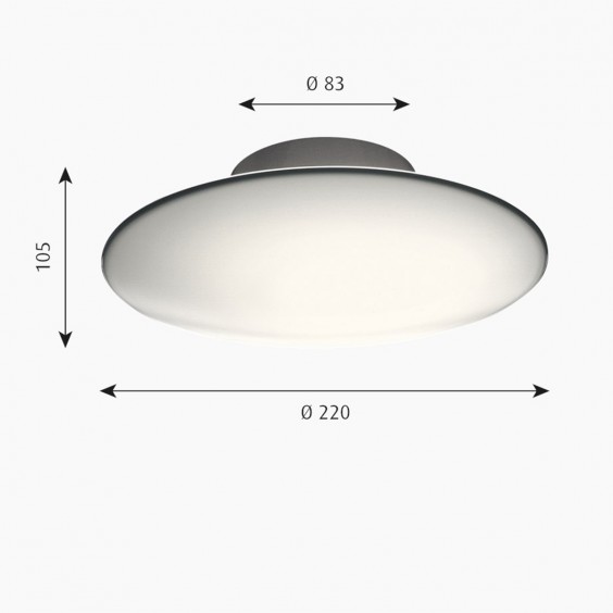 Louis Poulsen AJ Eklipta 22 wall ceiling lamp - Agof Store