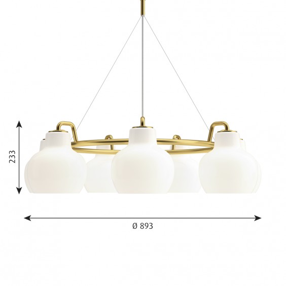 Louis Poulsen VL Ring Crown 7 Pendelleuchte - Agof Store