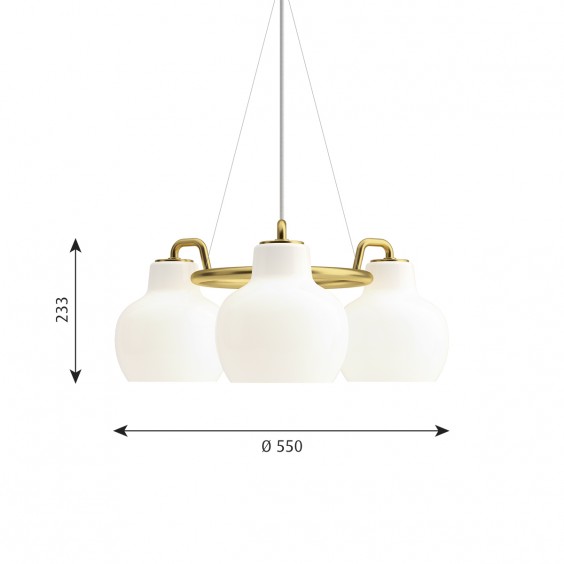 Louis Poulsen VL Ring Crown 3 pendant lamp - Agof Store