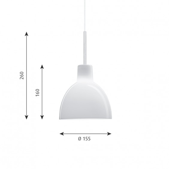 Toldbod Glass Lampada a sospensione Louis Poulsen - Agof Store