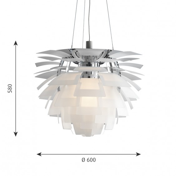 PH Artichoke Glass LED Lampada a sospensione Louis Poulsen - Agof Store